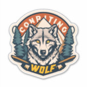 Mit den Premium Wolf Sticker Designs knacken! (Vorderseite)
