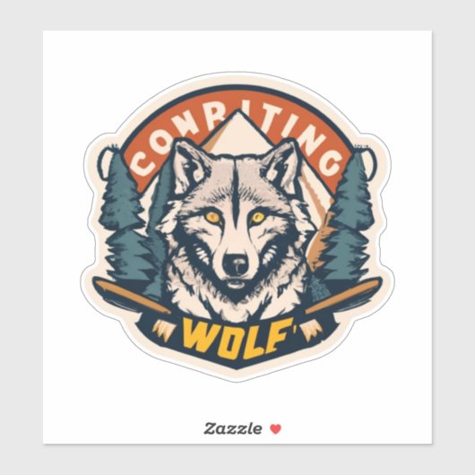 Mit den Premium Wolf Sticker Designs knacken! (Blatt)