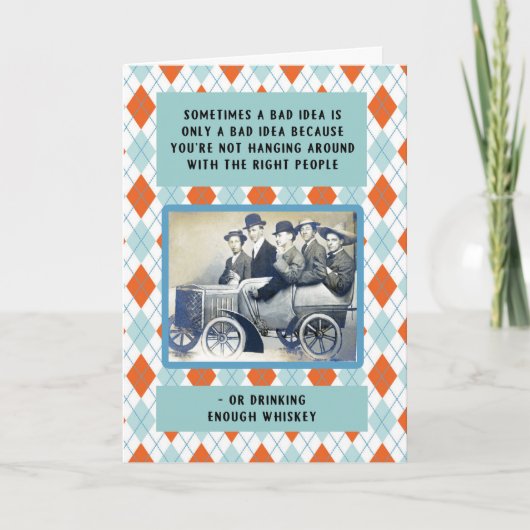 Mit den Rechten zum Geburtstag Karte (Vorderseite)