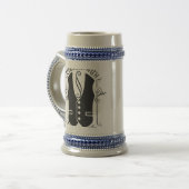 Mit den Stümpern verbunden Bierglas (Vorderseite Links)