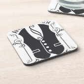 Mit den Stümpern verbunden Getränkeuntersetzer (Linke Seite)