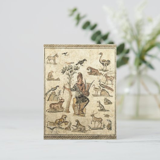 mit den Tieren Postkarte (Stehend Vorderseite)