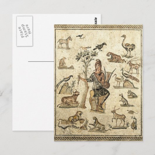 mit den Tieren Postkarte (Vorne/Hinten)