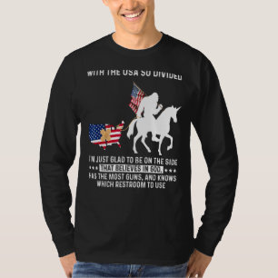 Mit den USA, die so gespalten sind, bin ich einfac T-Shirt