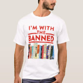 mit den verbotenen Büchern T-Shirt (Vorderseite)