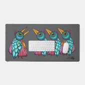 Mit den Vögeln reden Schreibtischunterlage (Tastatur & Maus)