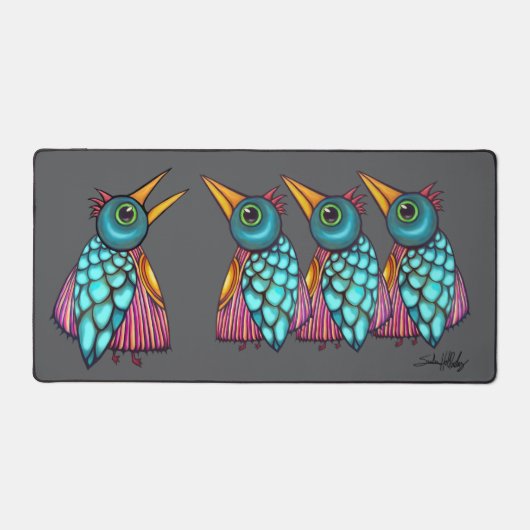 Mit den Vögeln reden Schreibtischunterlage (Vorderseite)