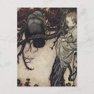 „Mit den Vögeln sprechen“ von Arthur Rackham Postkarte