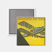 Mit den Zeiten fortfahren Magnet (Vorderseite/Rückseite)