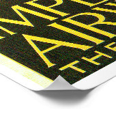 Mit den Zeiten fortfahren Poster (Ecke)