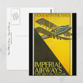 Mit den Zeiten fortfahren Postkarte (Vorne/Hinten)