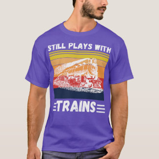 Mit den Zügen immer noch lustige Züge über 2 T-Shirt