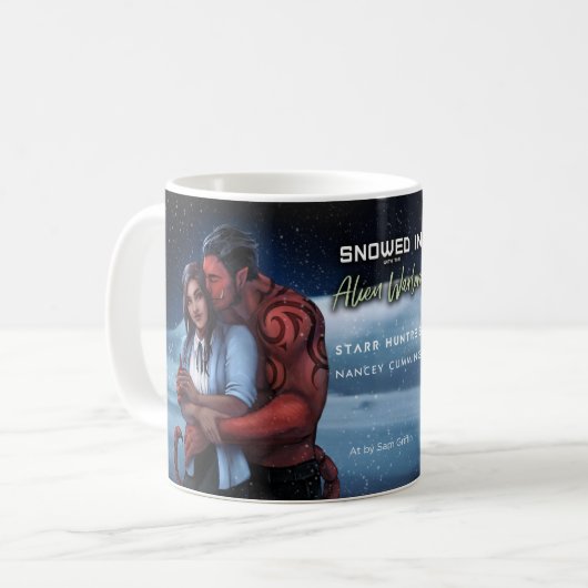 Mit der Alien Warlord-Tasse eingeschneit Kaffeetasse (Vorderseite Links)