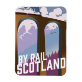 Mit der Bahn Schottland Magnet (Vertikal)