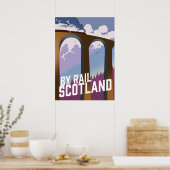 Mit der Bahn Schottland Poster (Küche)
