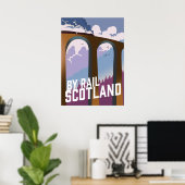 Mit der Bahn Schottland Poster (Heimbüro)