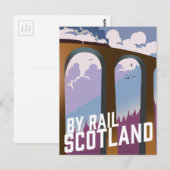 Mit der Bahn Schottland Postkarte (Vorne/Hinten)