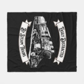 Mit der Dampfzug-Motor-Bahn leicht ablenkbar Fleecedecke (Vorderseite (Horizontal))