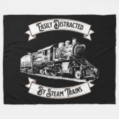 Mit der Dampfzug-Motor-Bahn leicht ablenkbar Fleecedecke (Vorderseite (Horizontal))