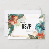 Mit der Diätauswahl Hibiskus Serenade Paradies RSVP Karte (Vorderseite)