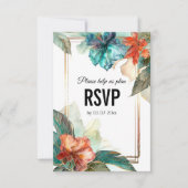 Mit der Diätauswahl Hibiskus Serenade Paradies RSVP Karte (Vorderseite)