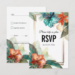 Mit der Diätauswahl Hibiskus Serenade Paradies RSVP Karte