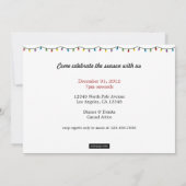 mit der Einladung zum Weihnachtsbaum (Rückseite)