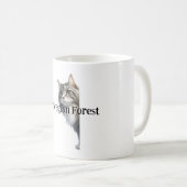 Mit der Feline Cat die Hände über die festliche Fr Kaffeetasse (VorderseiteRechts)