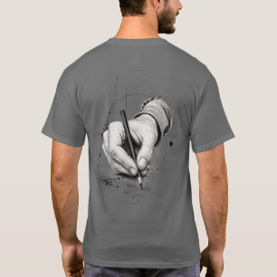 Mit der Hand gezeichnet, von Leidenschaft angetrie T-Shirt