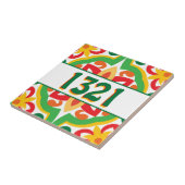 mit der Hausnummer Azulejos, dekorative Muster, Fliese (Seite)