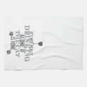 Mit der Katze trinken - grau | Funny Kitetücher Geschirrtuch (Horizontal)