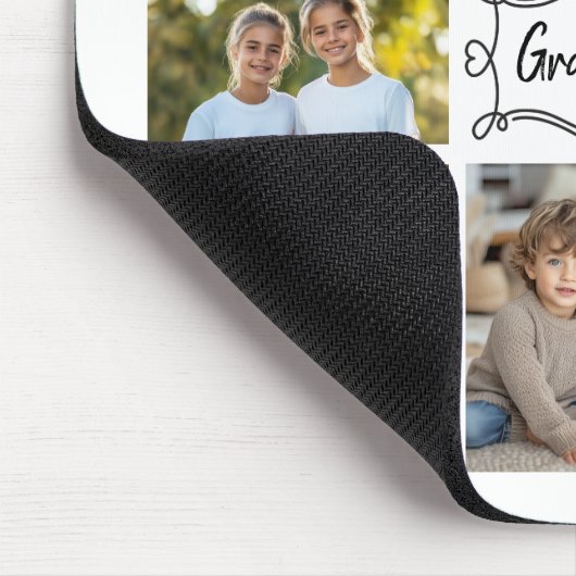 Mit der Liebe Custom 7 FotoCollage Mousepad (Ecke)