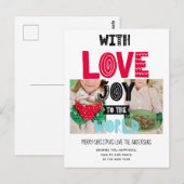 MIT DER LIEBE FREUEN SIE SICH AUF DAS FOTO Folk Ar Postkarte (Vorne/Hinten)