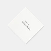 Mit der Liebe fügen Sie Ehepaare Namen Hochzeit ei Serviette (Ecke)