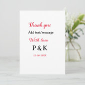 Mit der Liebe fügen Sie ein paar Namen Buchstaben  Einladung (Stehend Vorderseite)