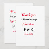 Mit der Liebe fügen Sie ein paar Namen Buchstaben  Einladung (Vorne/Hinten)