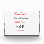 Mit der Liebe fügen Sie ein paar Namen Buchstaben  Fotoblock (Vorderseite)