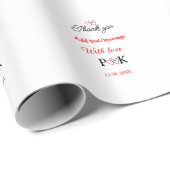 Mit der Liebe fügen Sie ein paar Namen Buchstaben  Geschenkpapier (Rolleneckpunkt)