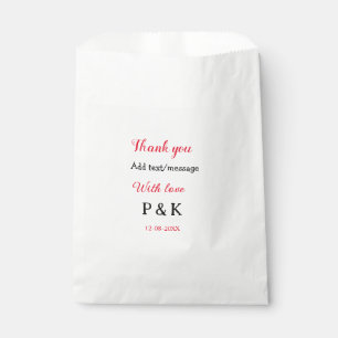Mit der Liebe fügen Sie ein paar Namen Buchstaben Geschenktütchen