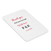 Mit der Liebe fügen Sie ein paar Namen Buchstaben  Magnet (Rechte Seite)