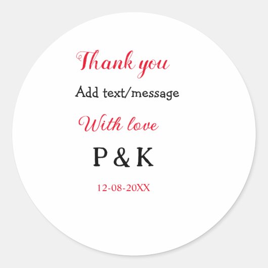 Mit der Liebe fügen Sie ein paar Namen Buchstaben Runder Aufkleber (Vorderseite)