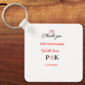 Mit der Liebe fügen Sie ein paar Namen Buchstaben  Schlüsselanhänger (Vorderseite)