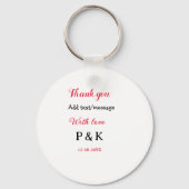 Mit der Liebe fügen Sie ein paar Namen Buchstaben  Schlüsselanhänger (Rückseite)