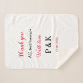 Mit der Liebe fügen Sie ein paar Namen Buchstaben Sherpadecke (Vorderseite (Horizontal))