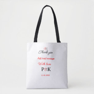 Mit der Liebe fügen Sie ein paar Namen Buchstaben Tasche