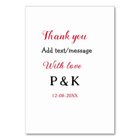 Mit der Liebe fügen Sie ein paar Namen Buchstaben  Tischnummer (Vorderseite)