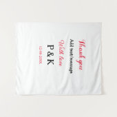 Mit der Liebe fügen Sie ein paar Namen Buchstaben  Wandteppich (Vorderseite (Horizontal))