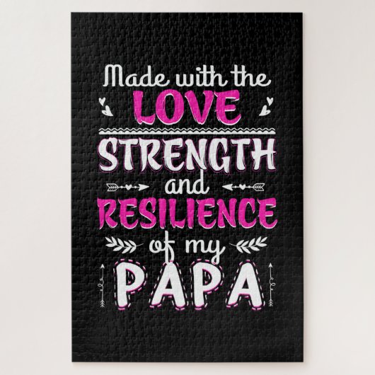 Mit der Liebe Kraft Resilienz von Fun Vater gemach Puzzle (Vertikal)