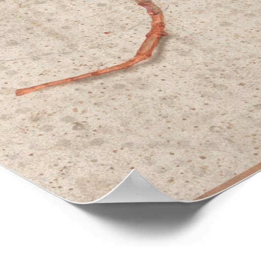 Mit der Lobelia-Schwarzen Mauer Poster (Ecke)