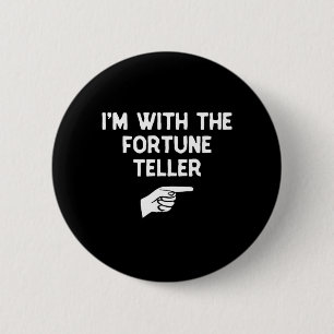mit der lustigen Hellseherin Halloween-Matching Button